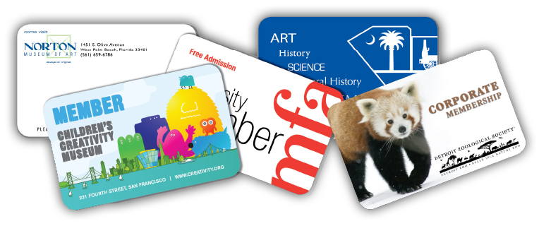 Heavy Gauge Gift Cards, Zoo Membership Cards & Museum Membership Cards